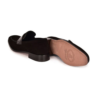 Corrente 7425S Men's Shoes Suede / Calf-Skin Leather Slip-On Loafer (CRT1525)-AmbrogioShoes