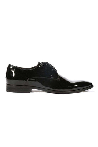 Corvari Designer Vernice Black Patent Oxfords (COR1003)-AmbrogioShoes