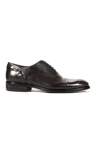 Corvari Men's Gioia Calf-Skin Black Oxfords (COR1011)-AmbrogioShoes