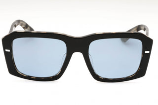 Dolce & Gabbana 0DG4430F Sunglasses Black On Grey Havana / light blue mirror silver-AmbrogioShoes