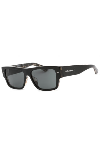 Dolce & Gabbana DG4451F Sunglasses Black On Grey Tortoise/Dark Grey-Dellamoda