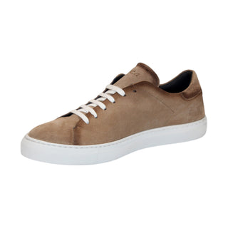 Duca Cremona Beige Suede Sneakers (D1148)