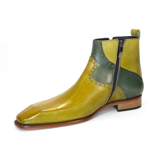 Duca PEDASO Men's Shoes Green Calf-Skin Leather Oxfords (D1169)-AmbrogioShoes