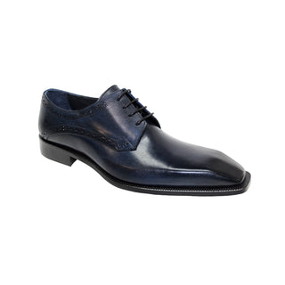 Duca Varazze Navy Calf-Skin Leather Oxfords (D1092)