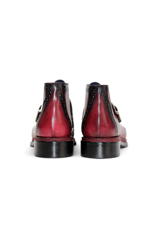 Emilio Franco Aldo Leather Buckle Boot (EF1238)-AmbrogioShoes
