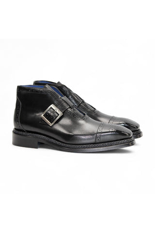 Emilio Franco Aldo Leather Buckle Boot (EF1238)-AmbrogioShoes