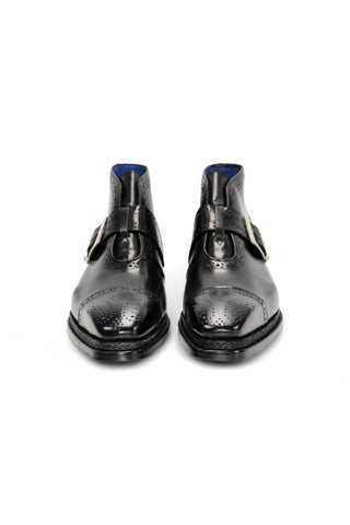 Emilio Franco Aldo Leather Buckle Boot (EF1238)-AmbrogioShoes