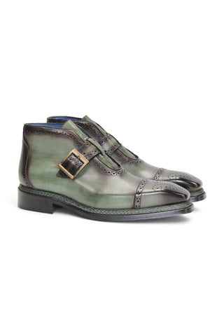 Emilio Franco Aldo Leather Buckle Boot (EF1238)-AmbrogioShoes