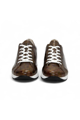 Emilio Franco Alfio Crocodile Embossed Leather Sneaker (EF1005)-AmbrogioShoes
