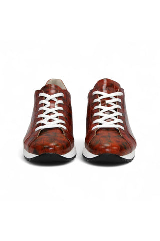 Emilio Franco Alfio Crocodile Embossed Leather Sneaker (EF1005)-AmbrogioShoes