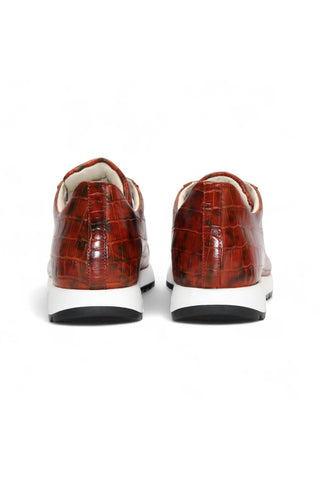 Emilio Franco Alfio Crocodile Embossed Leather Sneaker (EF1005)-AmbrogioShoes