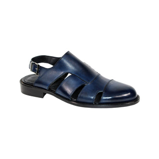 Emilio Franco Catania Men's Shoes Calf-Skin Leather Sandals Sandals (EF1150)-AmbrogioShoes