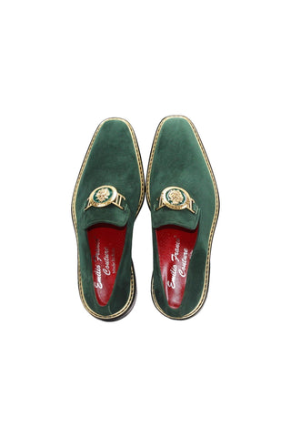 Emilio Franco Couture EF102 Suede Horse-Bit Loafer (EFC1006)-AmbrogioShoes