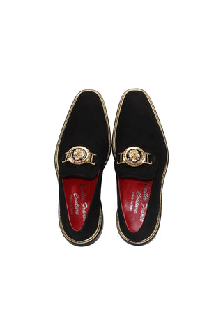 Emilio Franco Couture EF102 Suede Horse-Bit Loafer (EFC1006)-AmbrogioShoes