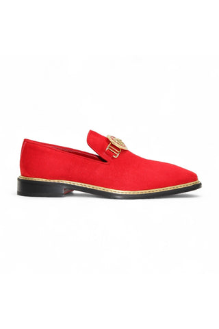 Emilio Franco Couture EF102 Suede Horse-Bit Loafer (EFC1006)-AmbrogioShoes