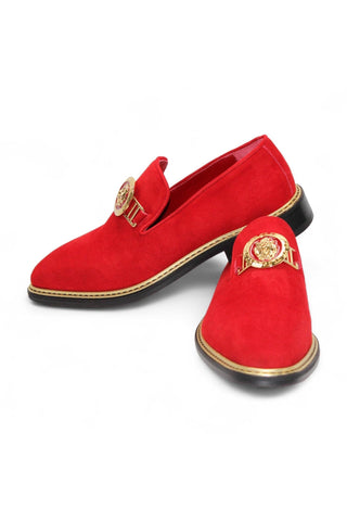 Emilio Franco Couture EF102 Suede Horse-Bit Loafer (EFC1006)-AmbrogioShoes
