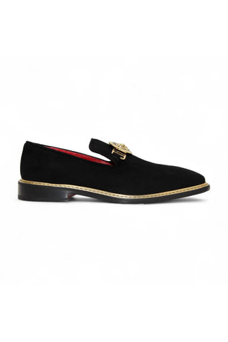 Emilio Franco Couture EF102 Suede Horse-Bit Loafer (EFC1006)-Dellamoda