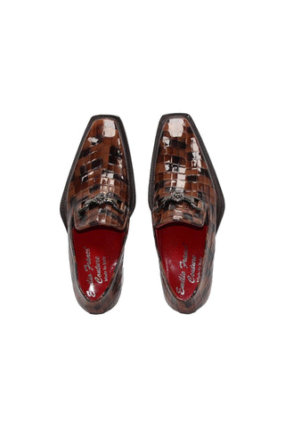 Emilio Franco Couture Narciso Crocodile Embossed Leather Horse-Bit Loafer (EFC1108)-AmbrogioShoes