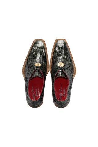 Emilio Franco Couture Santo Crocodile Embossed Leather Derby (EFC1037)-AmbrogioShoes