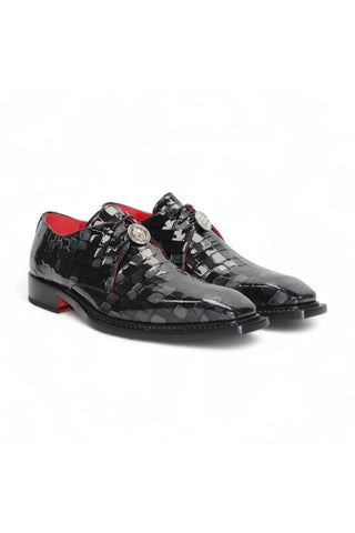 Emilio Franco Couture Santo Crocodile Embossed Leather Derby (EFC1037)-AmbrogioShoes