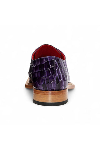 Emilio Franco Couture Santo Crocodile Embossed Leather Derby (EFC1037)-AmbrogioShoes