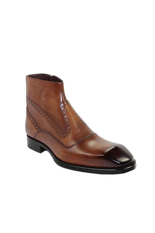 Emilio Franco Davide Brandy Calf-skin Leather Boots (EFS3414)-AmbrogioShoes