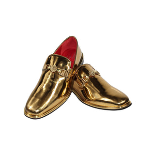 Emilio Franco EF335 Men's Shoes Gold Calf Mirror Finish Formal Loafers (EFC1034)-AmbrogioShoes