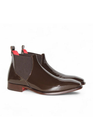 Emilio Franco Leonardo Patent Chelsea Boot-AmbrogioShoes