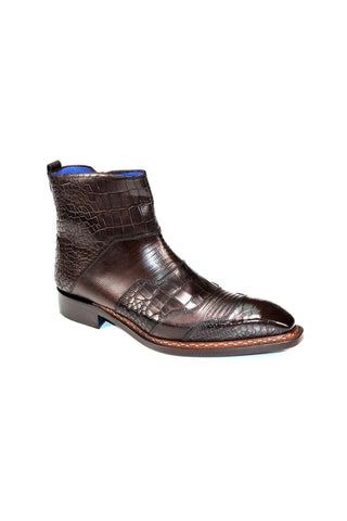 Emilio Franco Lucio Embossed Leather Boot (EF1216)-AmbrogioShoes