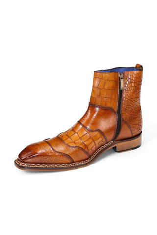 Emilio Franco Lucio Embossed Leather Boot (EF1216)-AmbrogioShoes