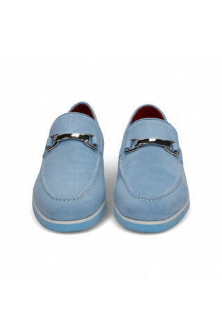 Emilio Franco Nino II Suede Horse-Bit Loafer-Dellamoda