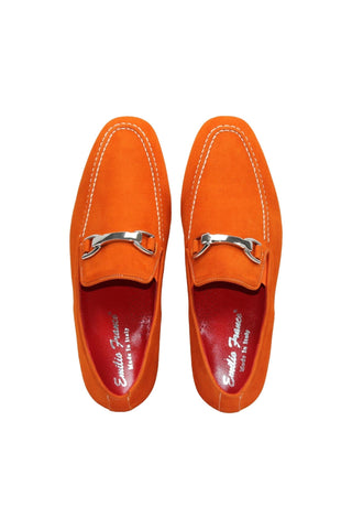Emilio Franco Nino II Suede Horse-Bit Loafer-Dellamoda