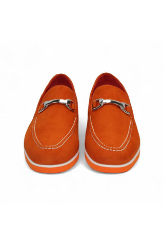 Emilio Franco Nino II Suede Horse-Bit Loafer-Dellamoda