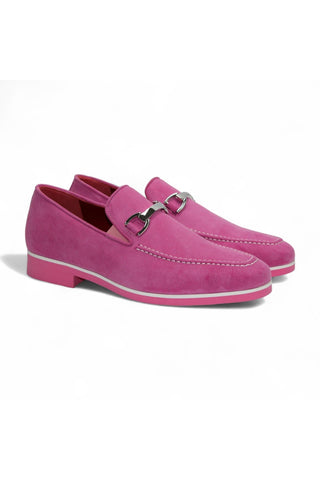 Emilio Franco Nino II Suede Horse-Bit Loafer-Dellamoda