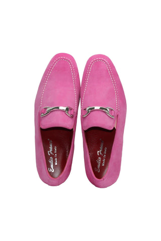 Emilio Franco Nino II Suede Horse-Bit Loafer-Dellamoda