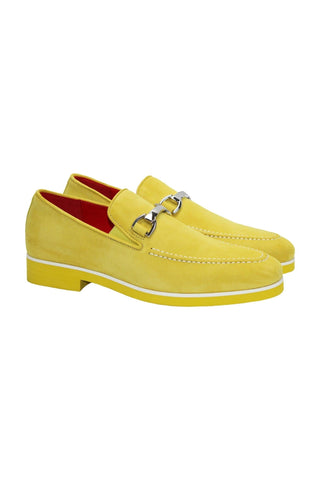 Emilio Franco Nino II Suede Horse-Bit Loafer-Dellamoda