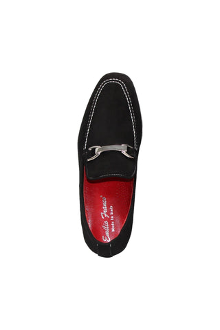 Emilio Franco Nino II Suede Horse-Bit Loafer-Dellamoda