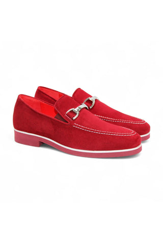 Emilio Franco Nino II Suede Horse-Bit Loafer-Dellamoda