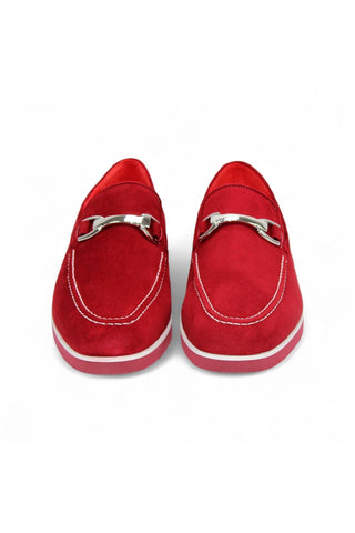 Emilio Franco Nino II Suede Horse-Bit Loafer-Dellamoda