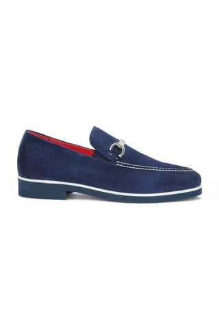 Emilio Franco Nino II Suede Horse-Bit Loafer-Dellamoda