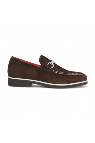 Emilio Franco Nino II Suede Horse-Bit Loafer-Dellamoda