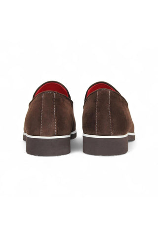 Emilio Franco Nino II Suede Horse-Bit Loafer-Dellamoda