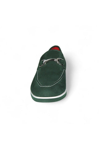 Emilio Franco Nino II Suede Horse-Bit Loafer-Dellamoda