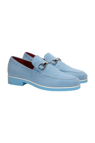 Emilio Franco Nino II Suede Horse-Bit Loafer-Dellamoda