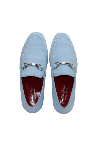 Emilio Franco Nino II Suede Horse-Bit Loafer-Dellamoda