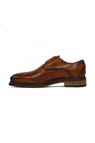 Emilio Franco Vincenzo Leather Single Monk-Strap-AmbrogioShoes
