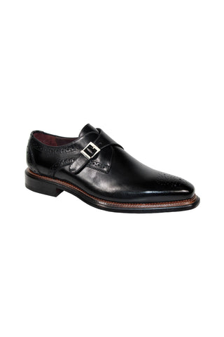 Emilio Franco Vincenzo Leather Single Monk-Strap-AmbrogioShoes