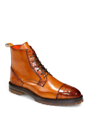 Fennix Bastian Alligator & Leather Boot-AmbrogioShoes