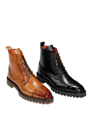 Fennix Bastian Alligator & Leather Boot-AmbrogioShoes