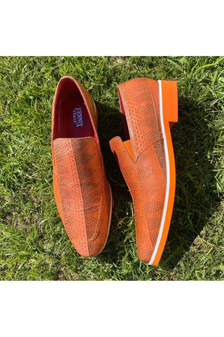 Fennix Daniel Genuine Eel-Skin Slip-on Loafers (FXS2600)-AmbrogioShoes